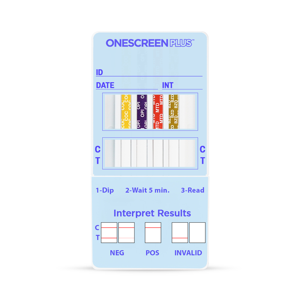 Onescreen - 4 Panel Dip Card  <span style='font-size:11px; color:#7d7d7d;'><br>COC, OPI, BZO, MTD</span>
